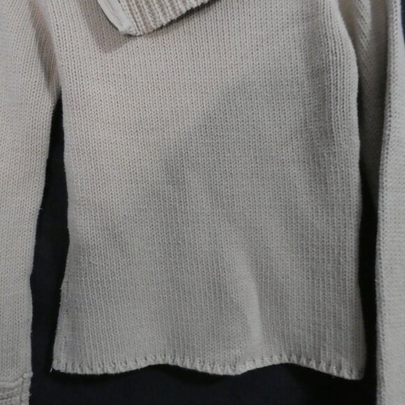 DEX - Fresh Products | small | Beige Ribbed Turtleneck Sweater - Picture 13 of 14